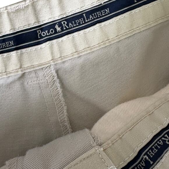 VTG Polo Ralph Lauren Shorts Mens 40 Preppy Golf Pleated Andrew Chino Made in US - Picture 2 of 6